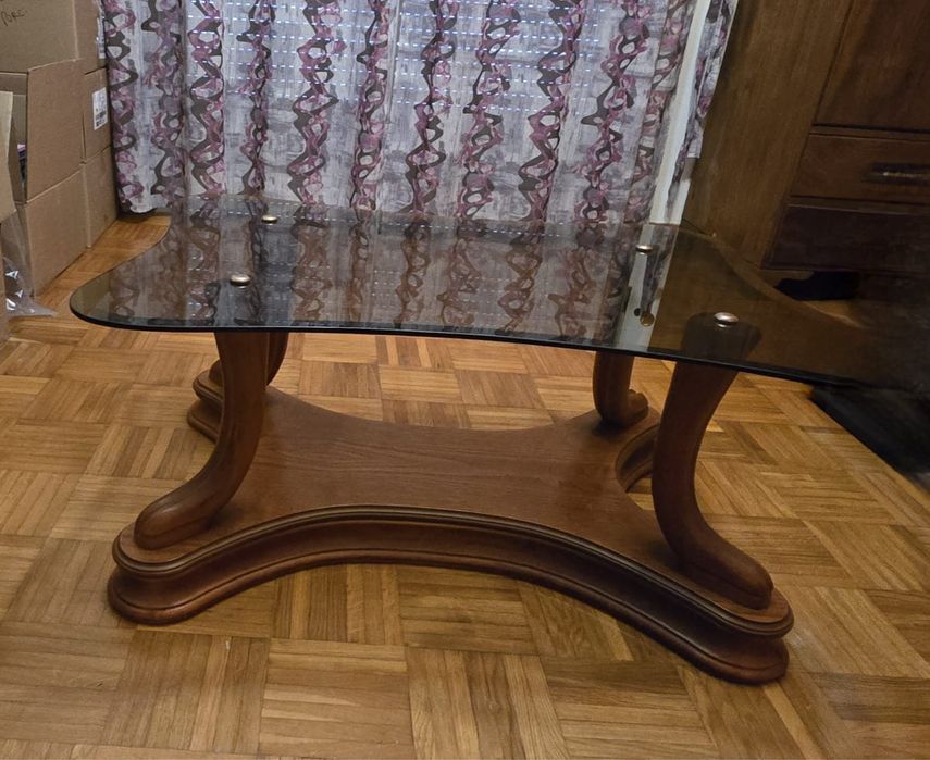 Mesa apoio sala tampo vidro