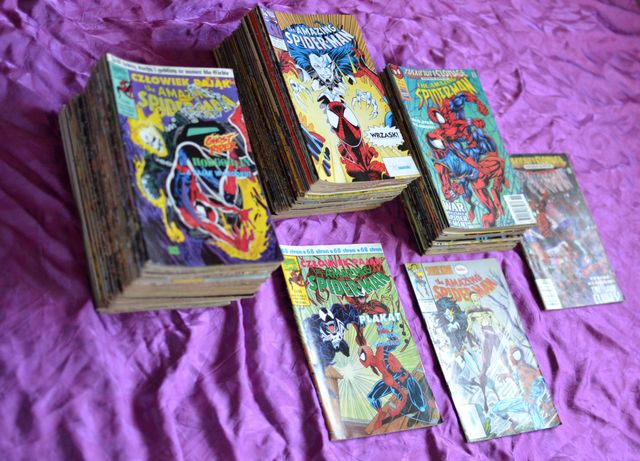 Spider-man Komiksy Pełny komplet tm semic roczniki od 1990 do 1998