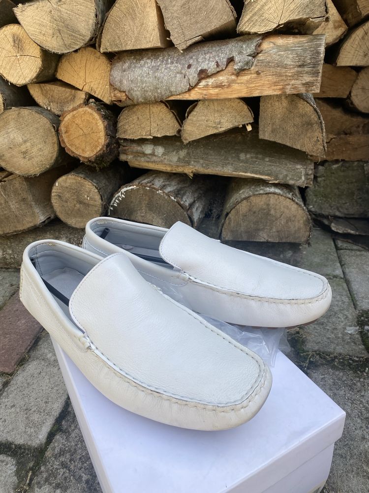 Макасини білі чоловічі Calvin Klein deauville wx tm lthr