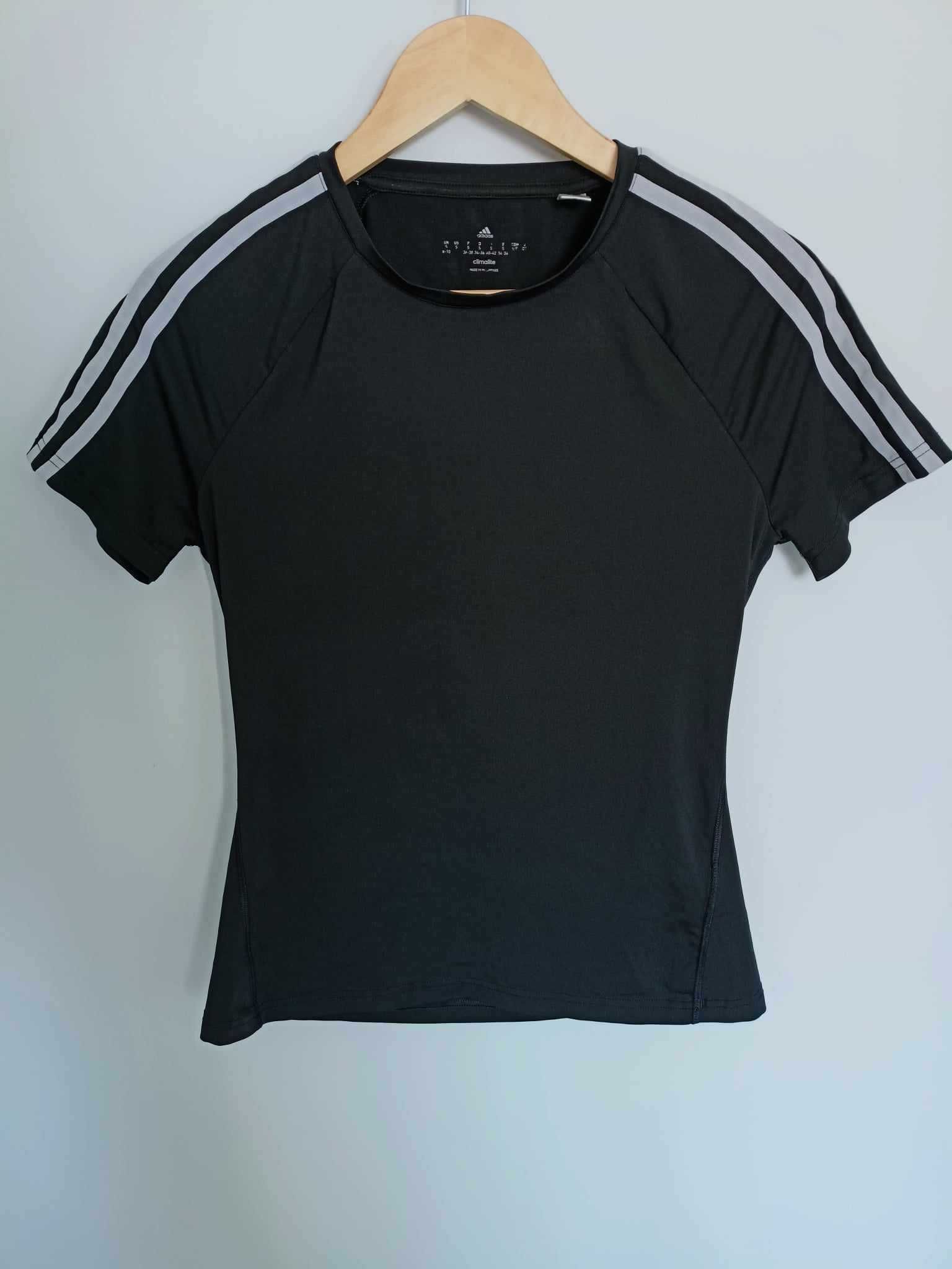 Damski t-shirt/koszulka treningowa Adidas Climalite, czarna, rozmiar S