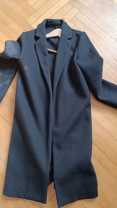 Mega elegancki płaszczyk damski czarny Zara rozmiar s/m