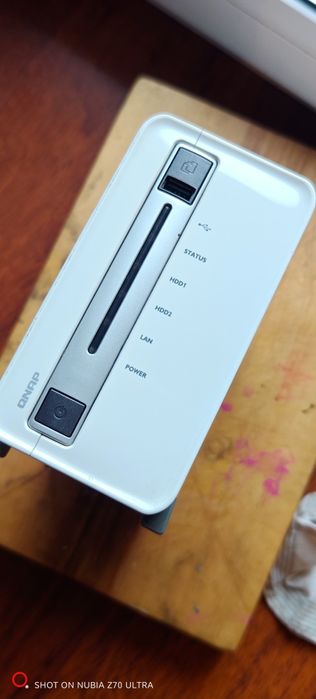 Serwer NAD QNAP TS-212p 512MB DDR3 USB 3.2 2 x hdd dysk zewnętrzny