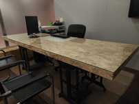 Tampo de mesa com vidro,80*2,5