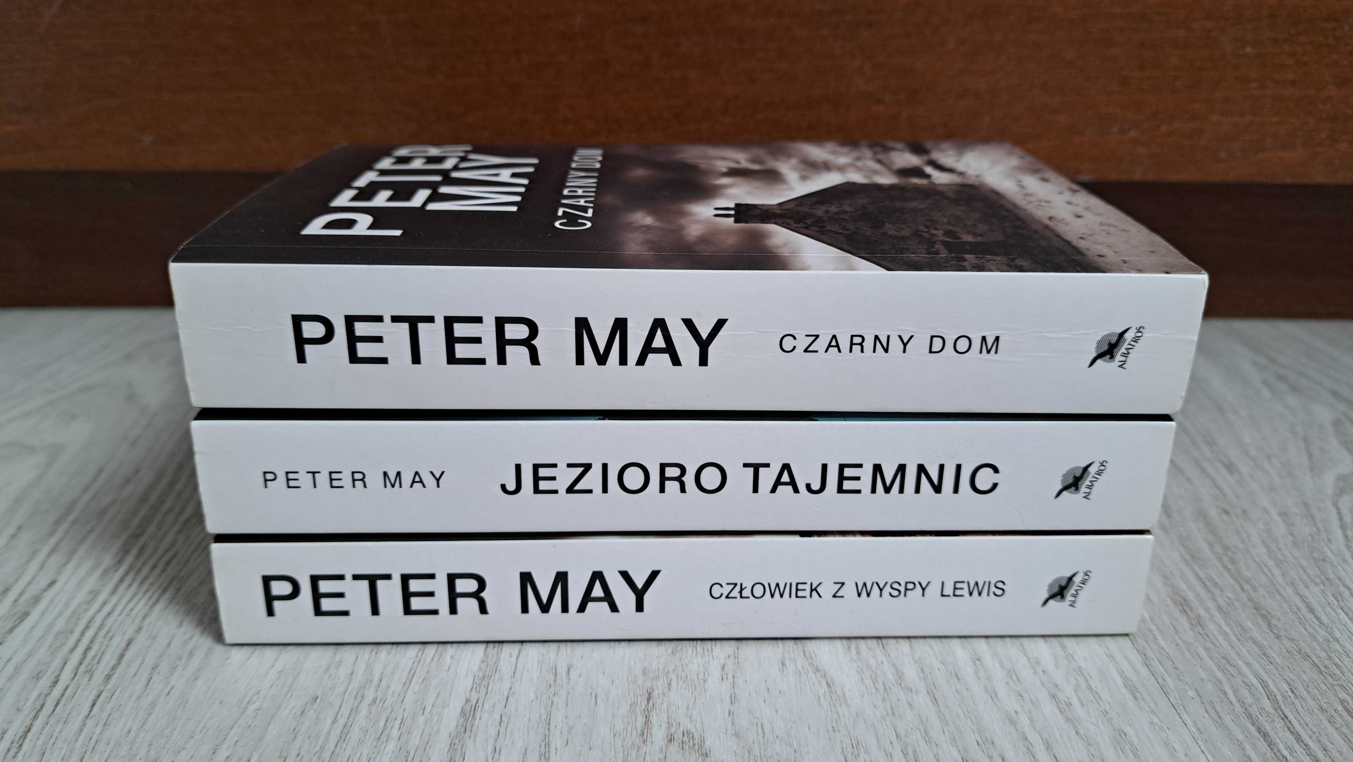 3x Peter May Czarny dom + Człowiek z wyspy Lewis + Jezioro tajemnic