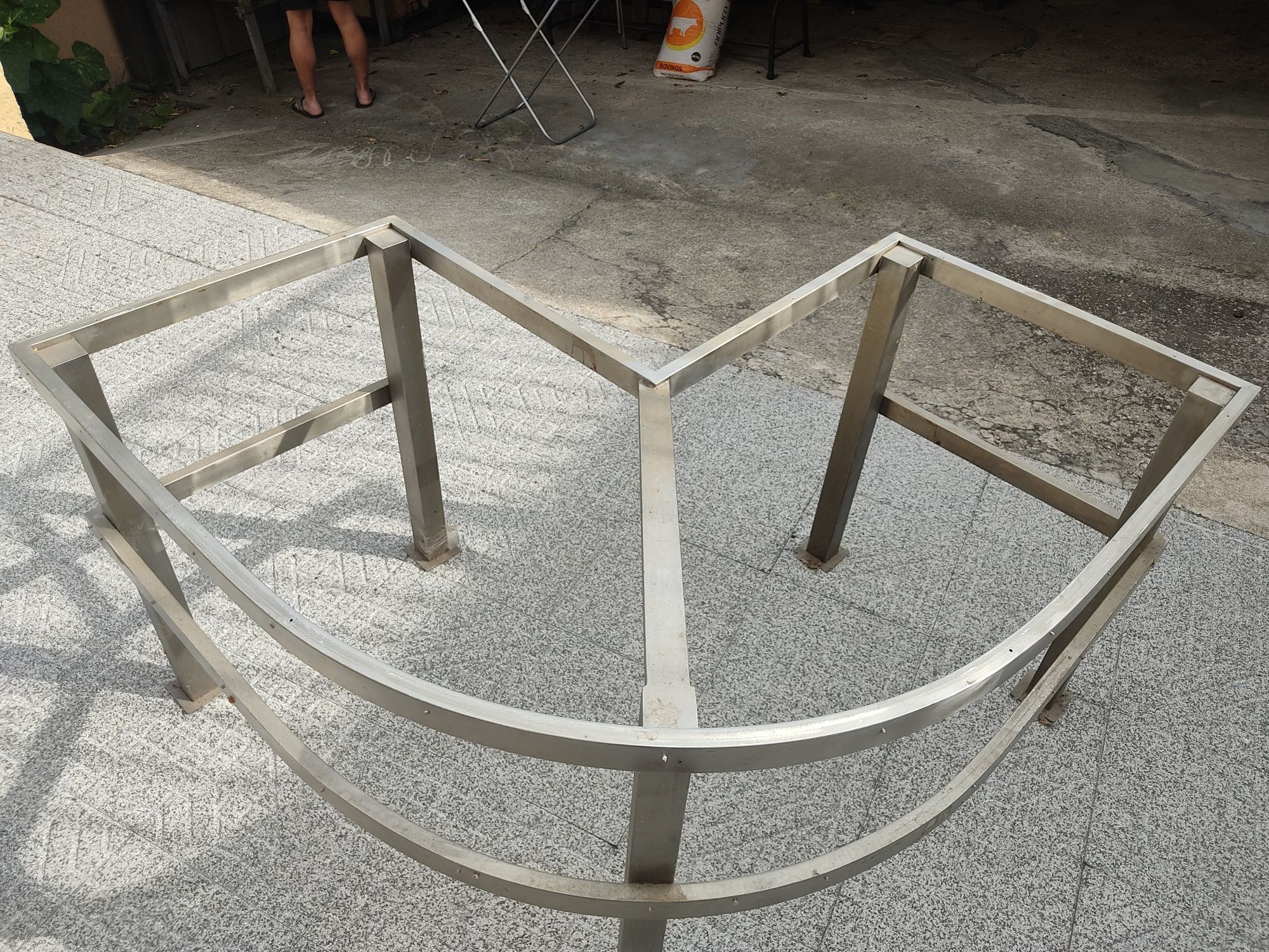 Estrutura INOX para mesa/balcão