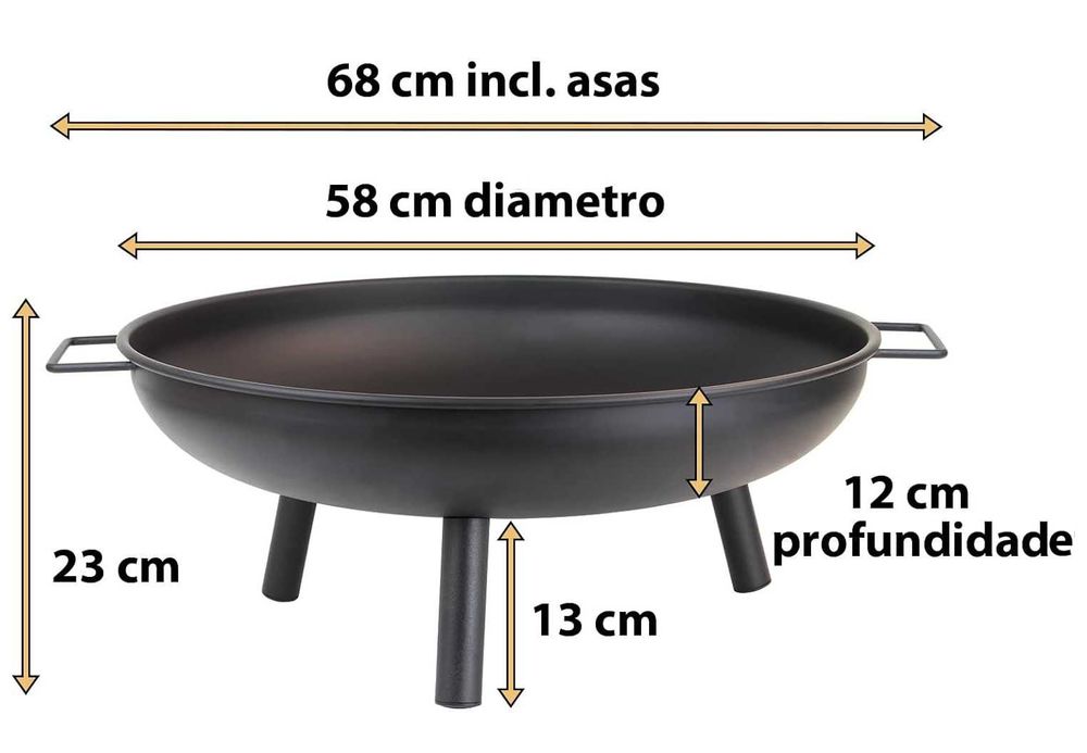 NOVO Fire Pit / Fogueira de exterior