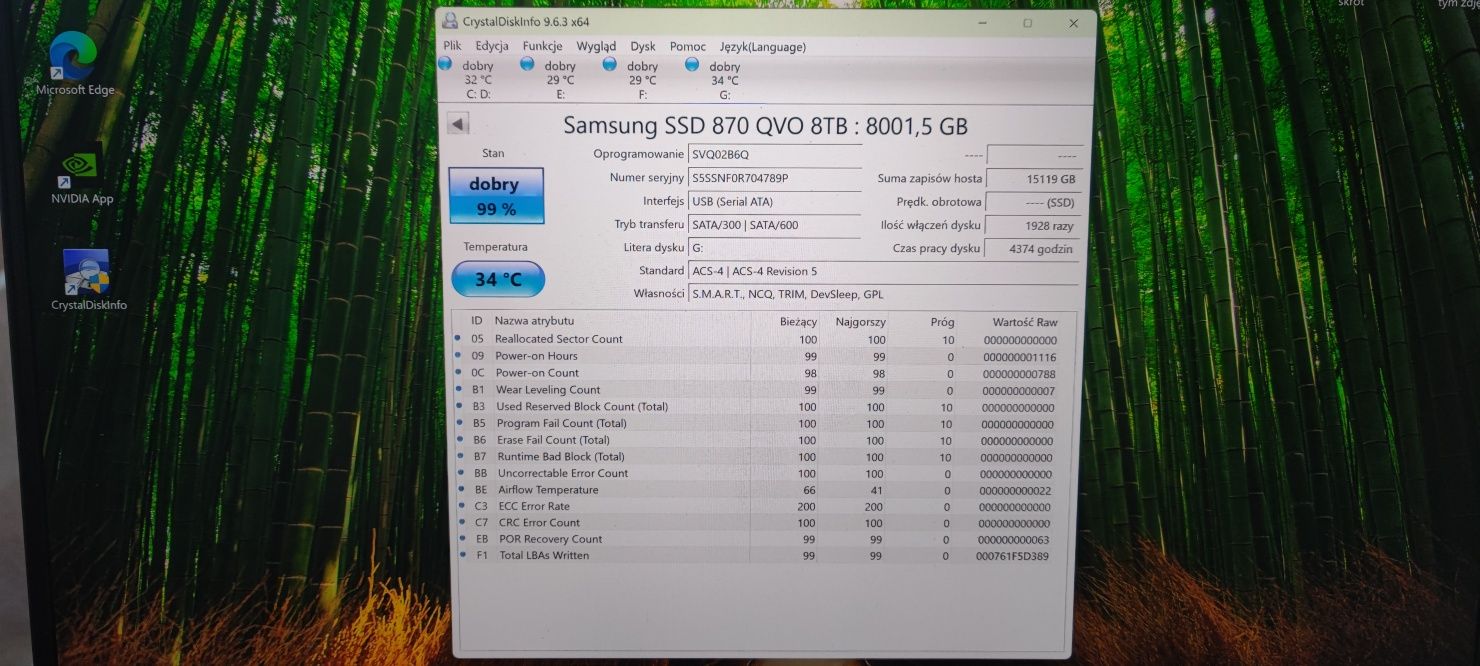 Dysk SSD Samsung 870 QVO 8TB 2.5" 

Informacje p