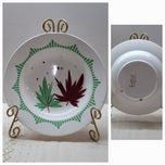 Prato decorativo em cerâmica