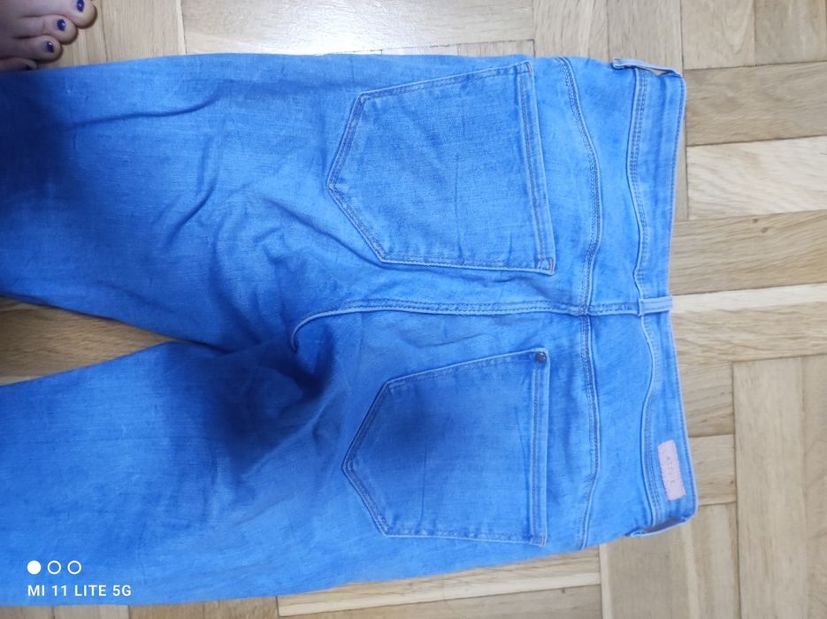 Jegginsy jeansy dżinsy skinny H&M regular waist King r. 36