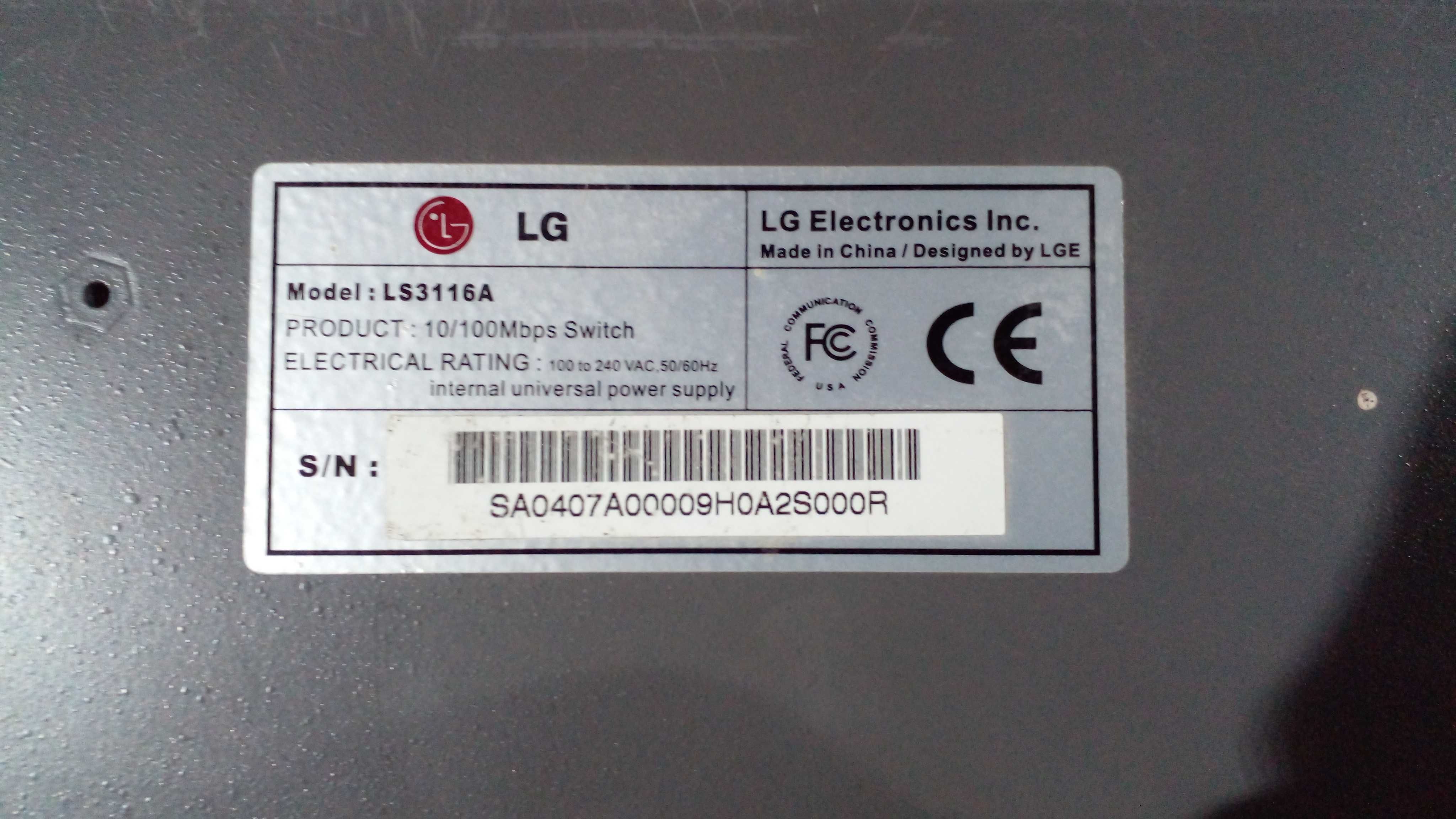 Коммутатор switch LG LS3116A 16-port