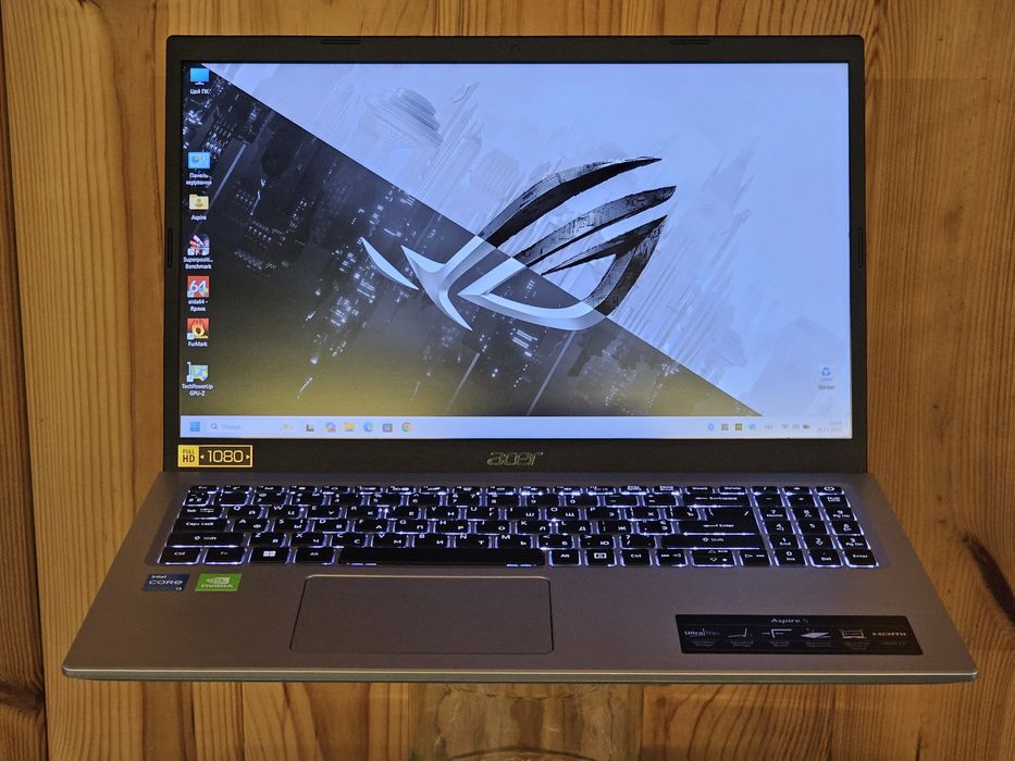 Acer 15.6"/i3 1115G4/MX 450/RAM 16GB/SSD 256/HDD 500GB/батарея 6 годин