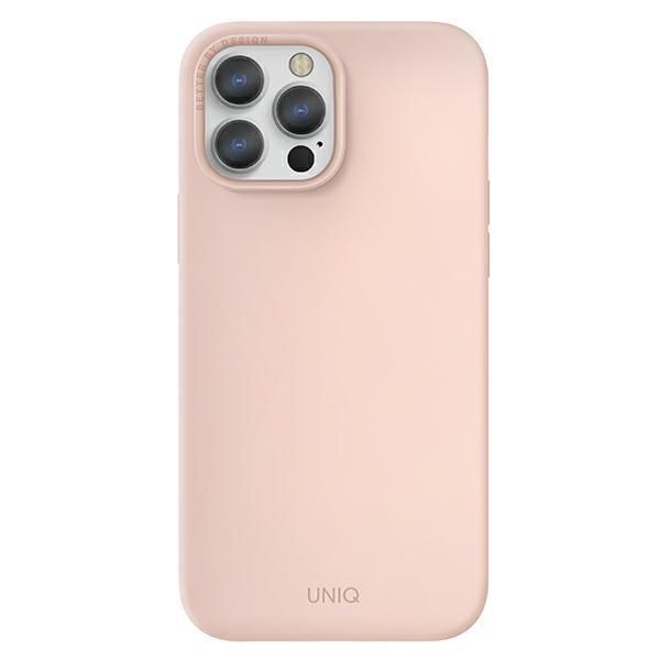 Uniq Etui Lino Hue Iphone 13 Pro / 13 6,1" Różowy/Blush Pink Magsafe