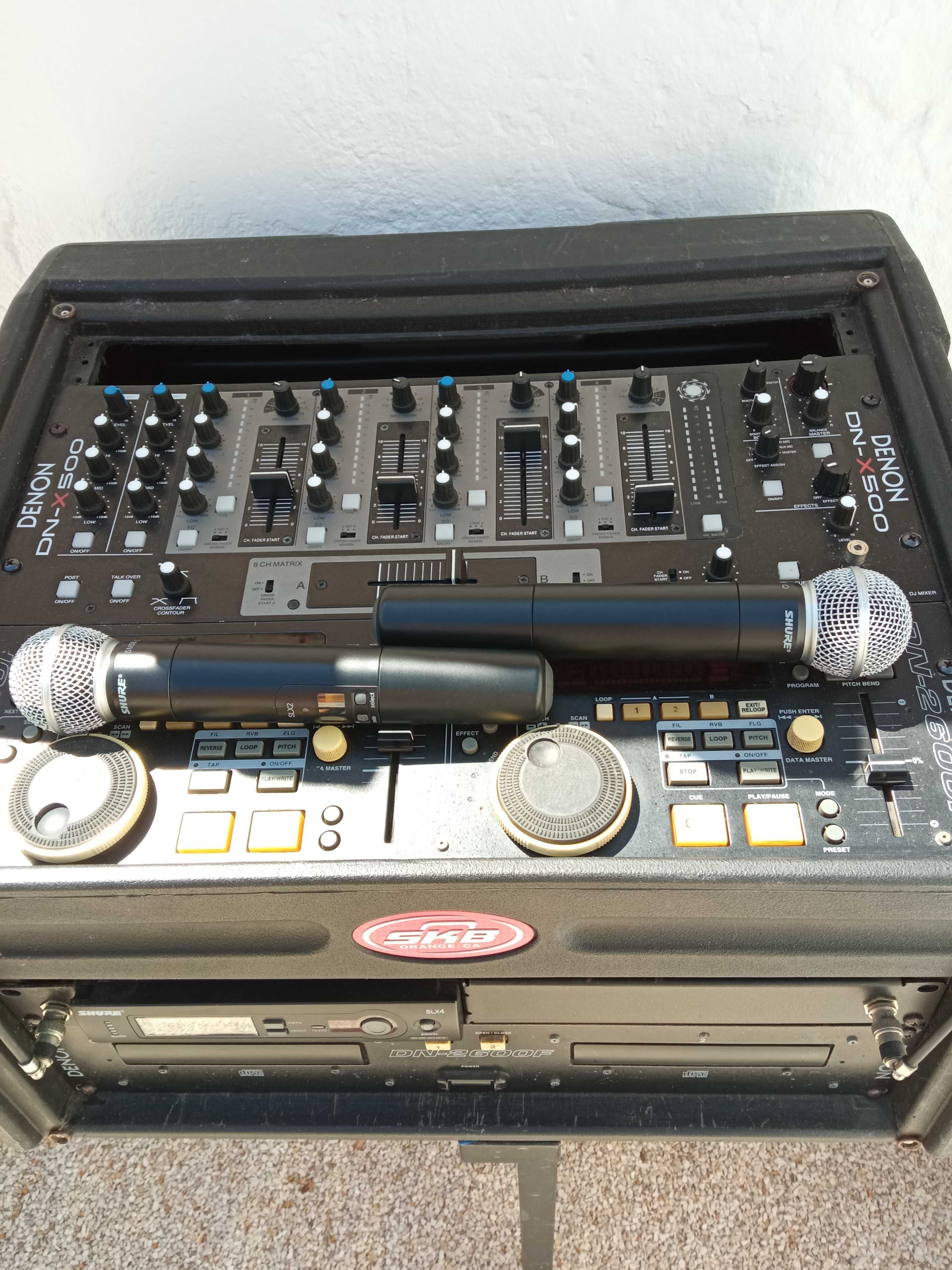 DENON DJ Set ! 2600+X500+Shure SLX 4+Yamaha Mixer 16/4 !! Top Set !
