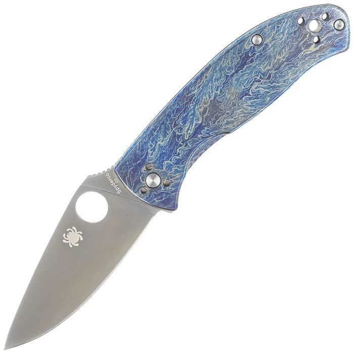 Nóż składany Spyderco Tenacious R.I.L. Disarray Titanium, Satin D2 by