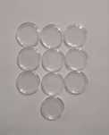 10 Cápsulas Plásticas   -   (27 mm]    -   para Moedas até 2€