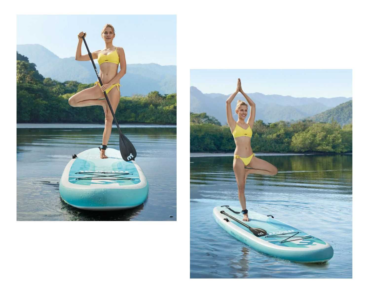 Mistral Deska pływania SUP 2xkomora YOGA 11" SZEROKA akceso 180kg DEMO