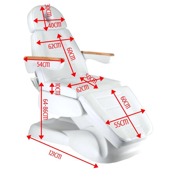 Nowe Fotele kosmetyczne elektryczne LUX 3 czarny