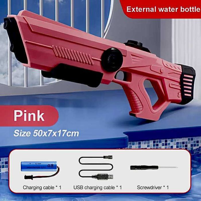 Elektryczny PISTOLET na wodę na Akumulator 10 M ZASIĘGU