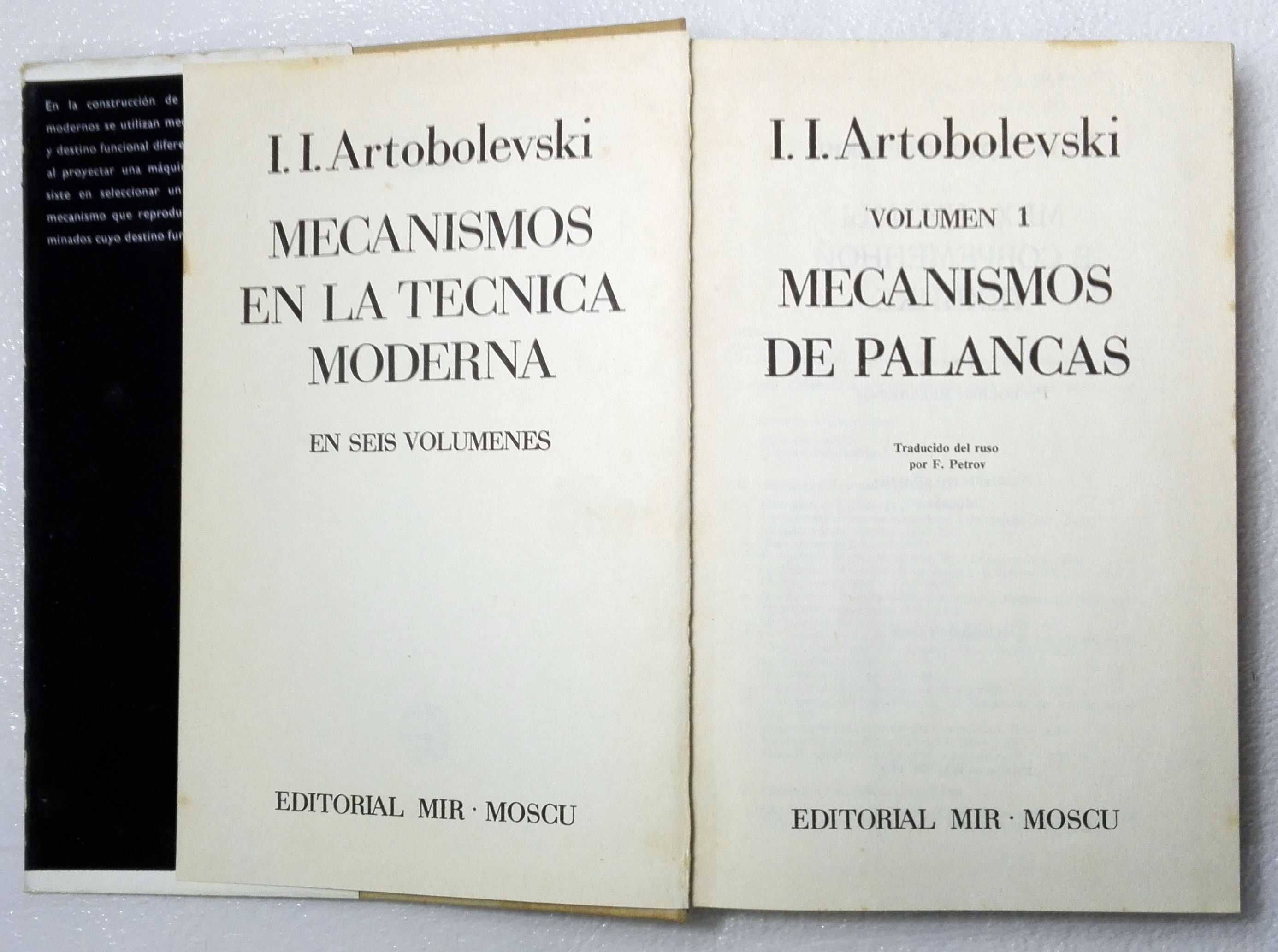 Livro Mecanismos en la Tecnica Moderna (volume 1)