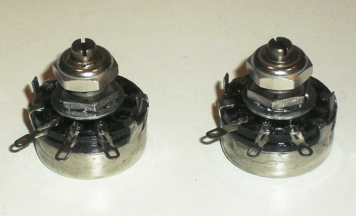 Potencjometr obrotowy SP-2.2 UNITRA TELPOD 2.2 kΩ - A, 2 W PRL 2 szt.
