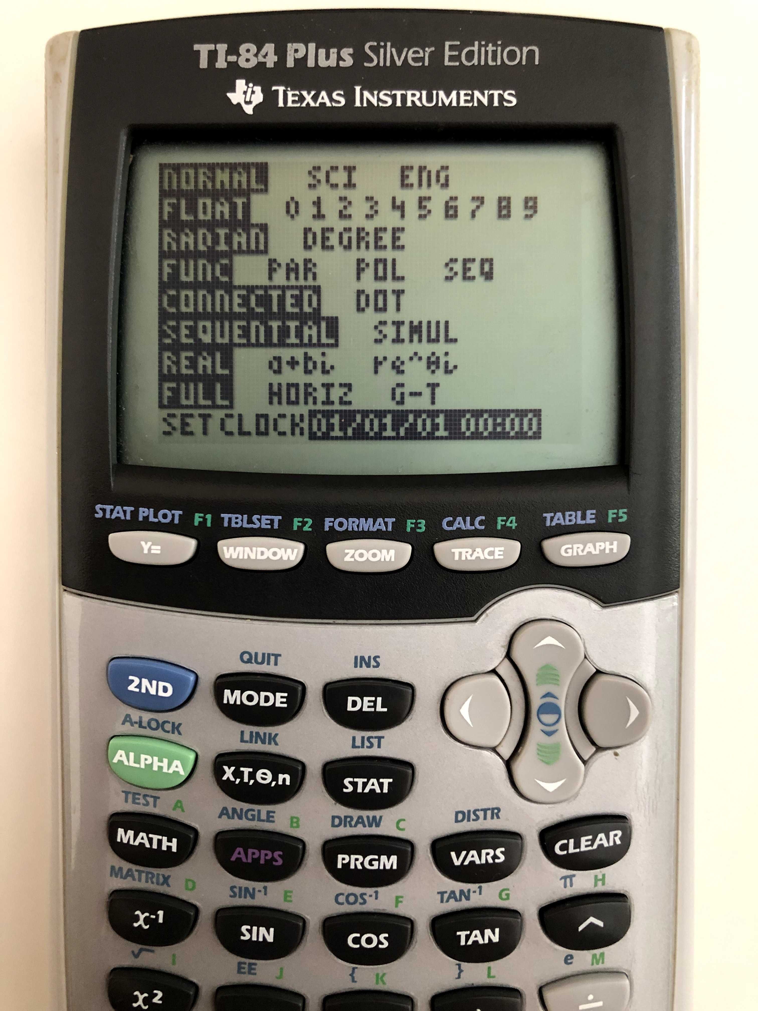 Calculadora gráfica Texas TI-84 Plus Silver