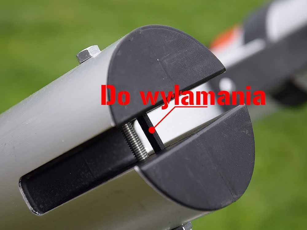 Drabina TELESKOPOWA składana ALUMINIOWA + stabilizator kółka 470 cm