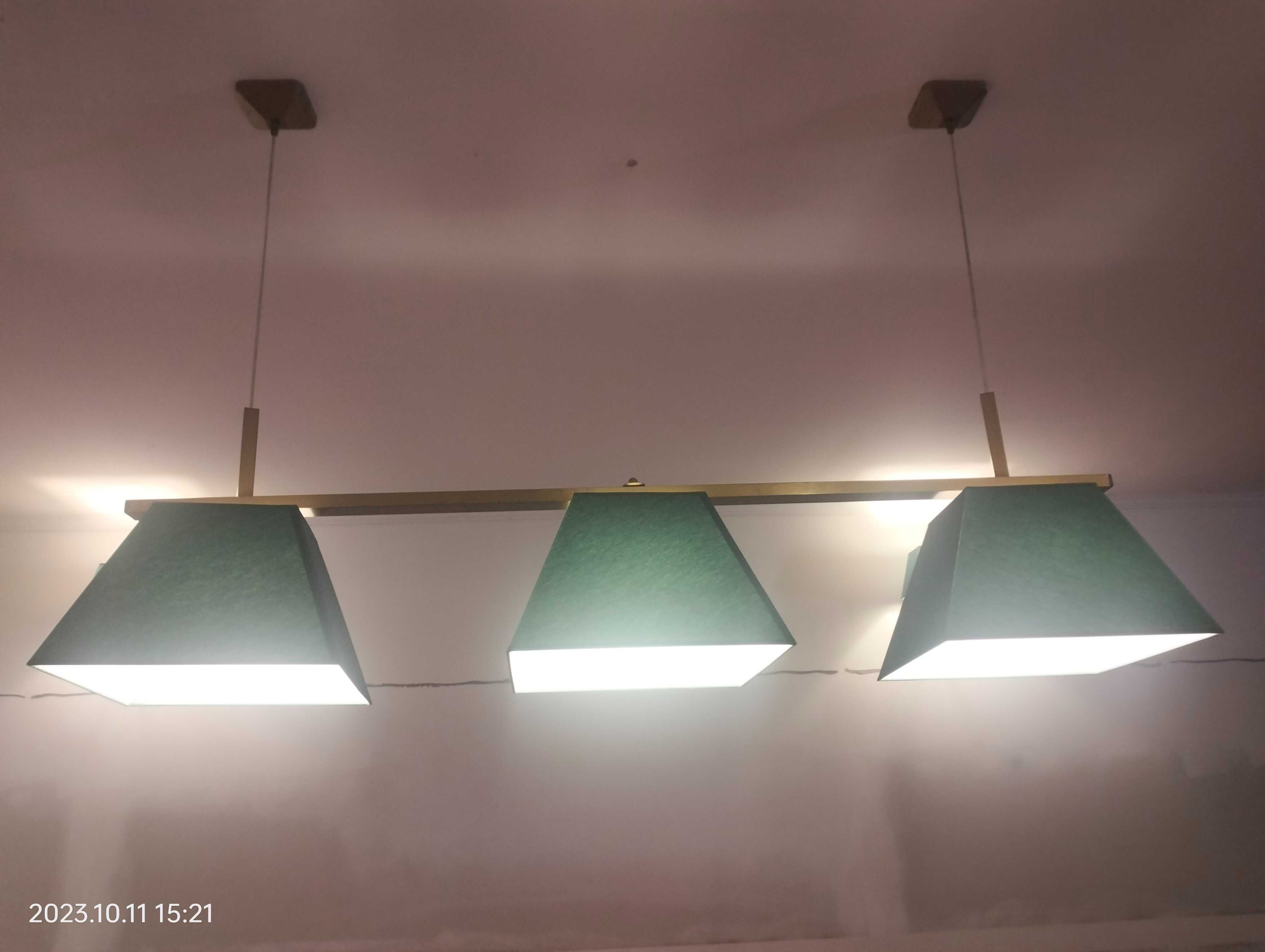 Lampa zielona, lampy bilardowe, do baru