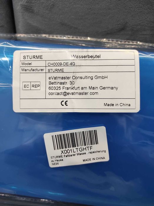 Kanister składany, torba na wodę Komplet 4 sztuk