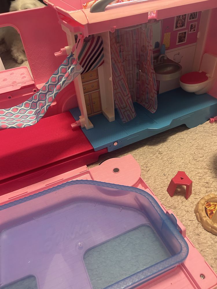 Camper Barbie duży rozkladany