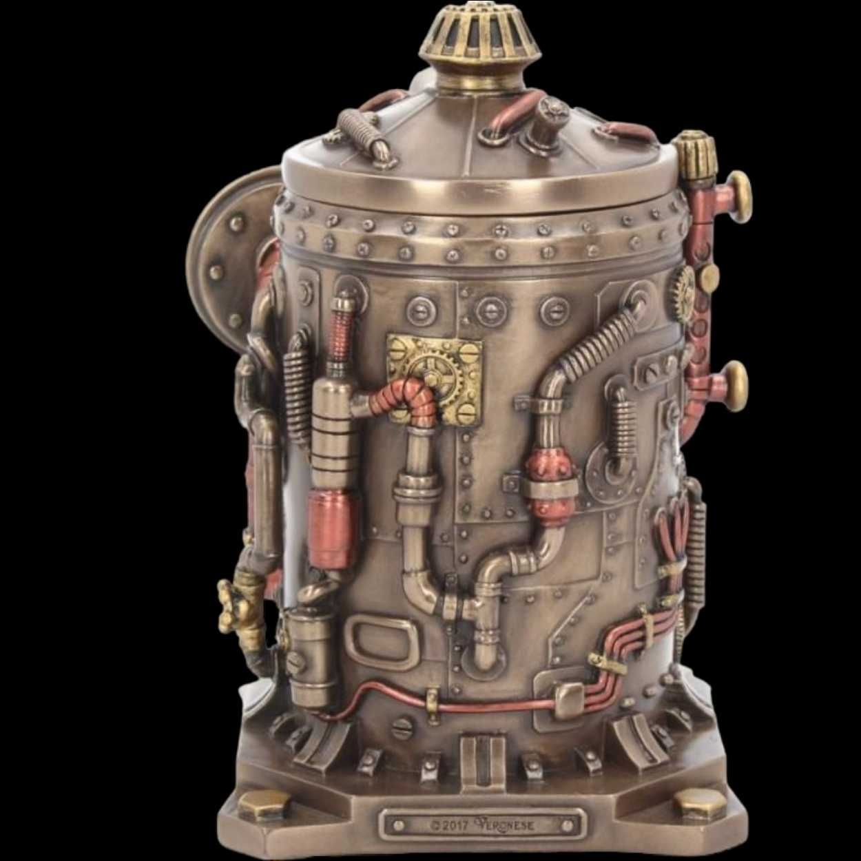 STEAMPUNK Tajemnicza Szkatułka ZEGAR VERONESE (WU77183A4)