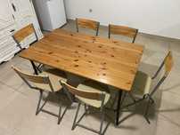 Conjunto de 1x Mesa + 6x Cadeiras