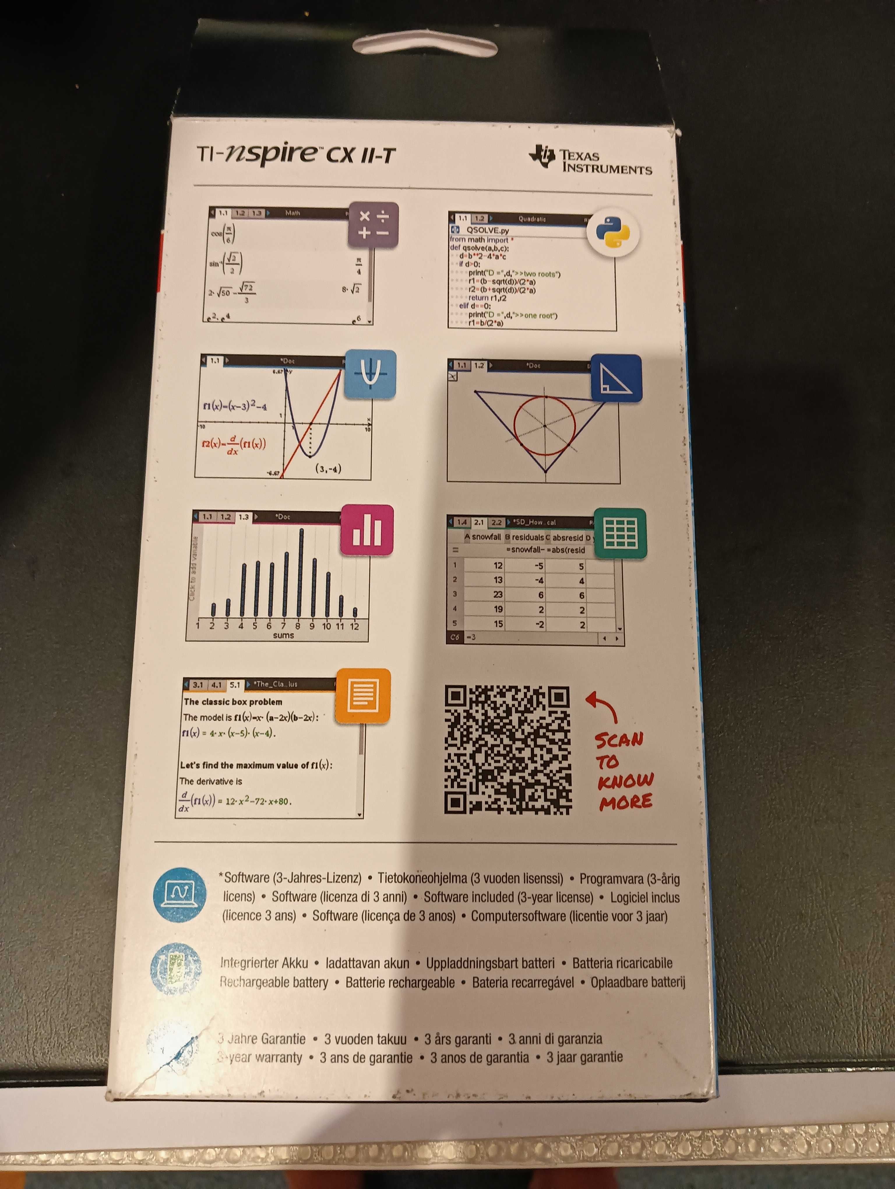 Calculadora gráfica TI Nspire CX-II Texas Instruments nova