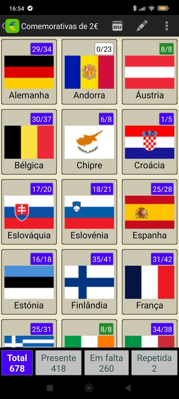 Moedas Comemorativas 2€