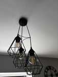Lampa potrójna czarna