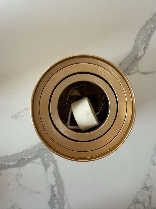 Oprawa sufitowa halogen tuba sm-500gold złota aluminium 85x115mm nowa