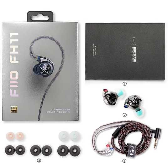 Навушники гібридні дротові FiiO FH11 | 1DD+1BA | 111 дБ | 20–20 000 Гц