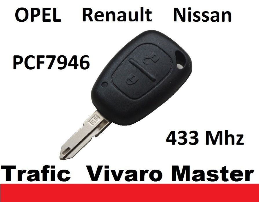 klucze Opel Vivaro Renault Traffic 433Mhz + kodowanie