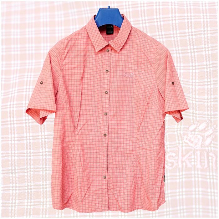 JACK WOLFSKIN Trekkingowa Łososiowa Koszula | UV Shield | L