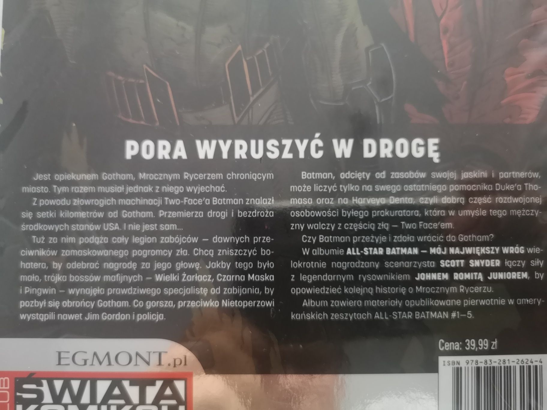 Komiks pt All-Star Batman Mój największy wróg srebrna okładka