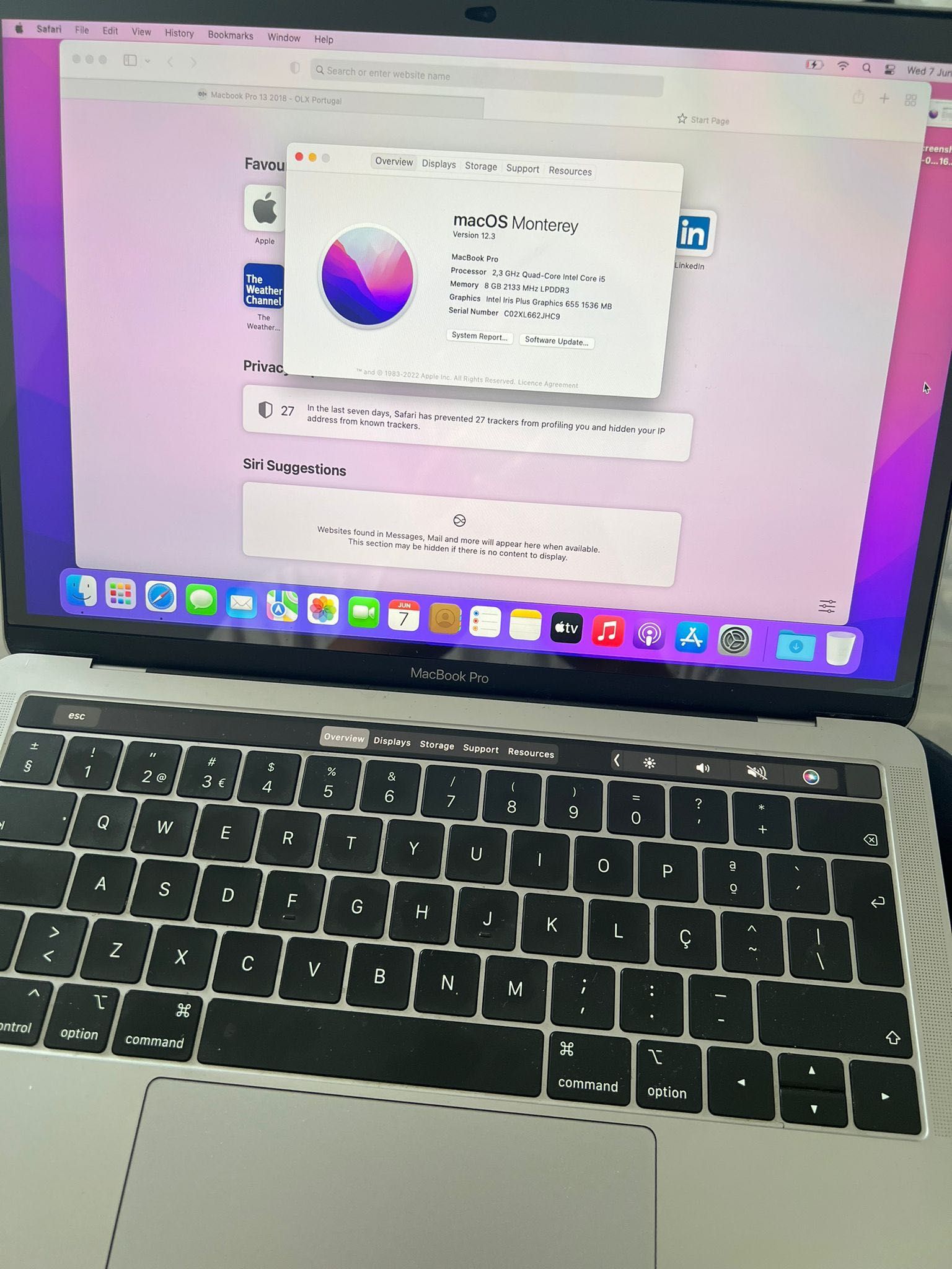 MacBook Pro 13 4 Thunderbolt 3 2018 Sem Defeito