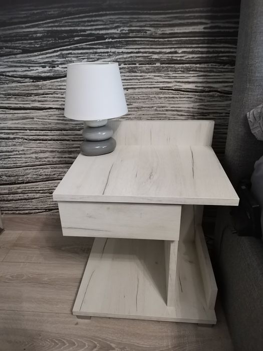 Stoliki nocne lampy 2szt. Dąb craft