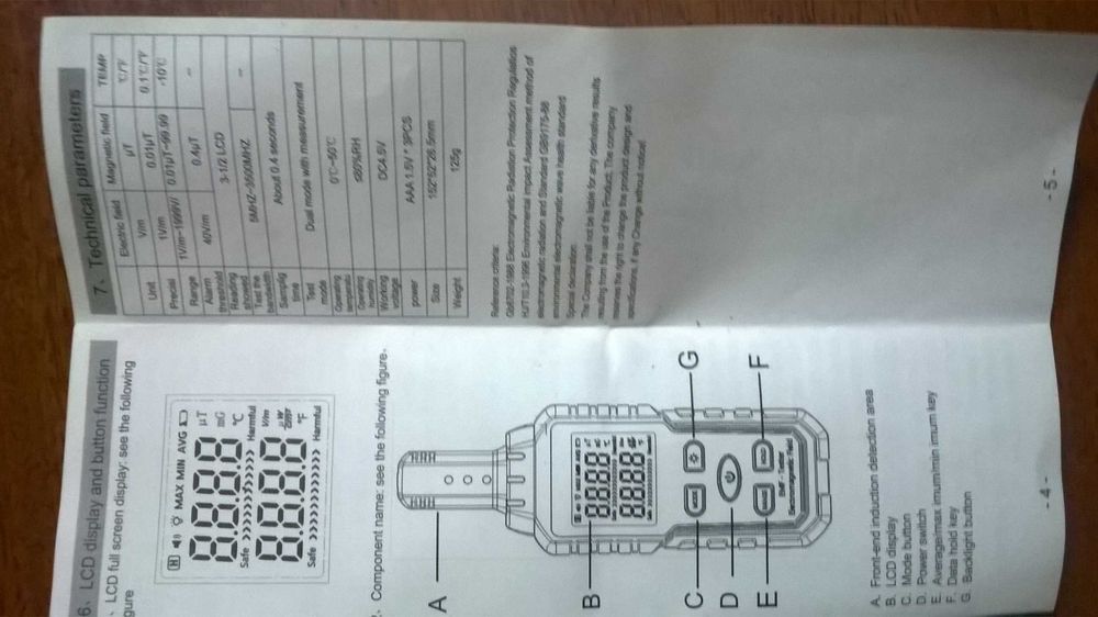 detector Pulsos Electromagnéticos Microondas emf