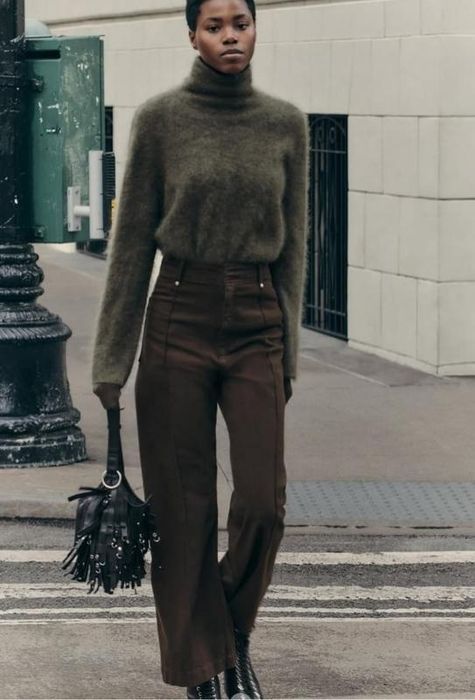 Светр zara з кашеміром та вовною із високим коміром