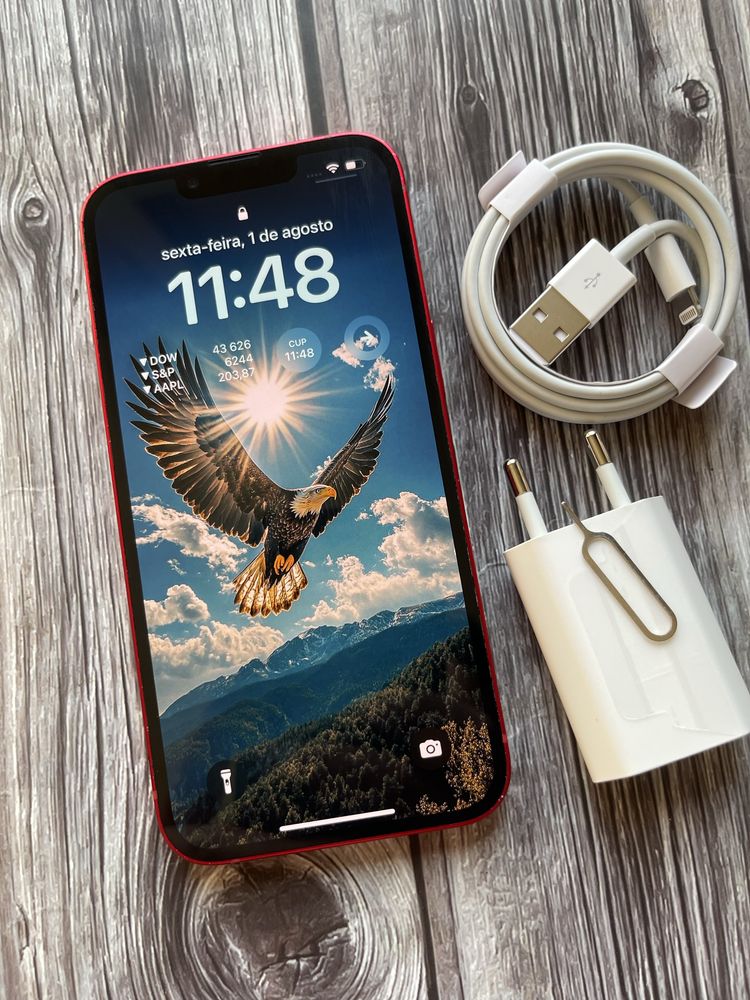  IPhone 13  128GB Vermelho Desbloqueado Como Novo