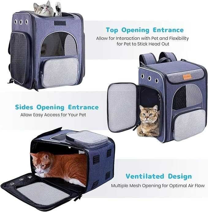 Morpilot Cat Backpack Dog Backpack up to 7 kg for Cats and Small Dogs