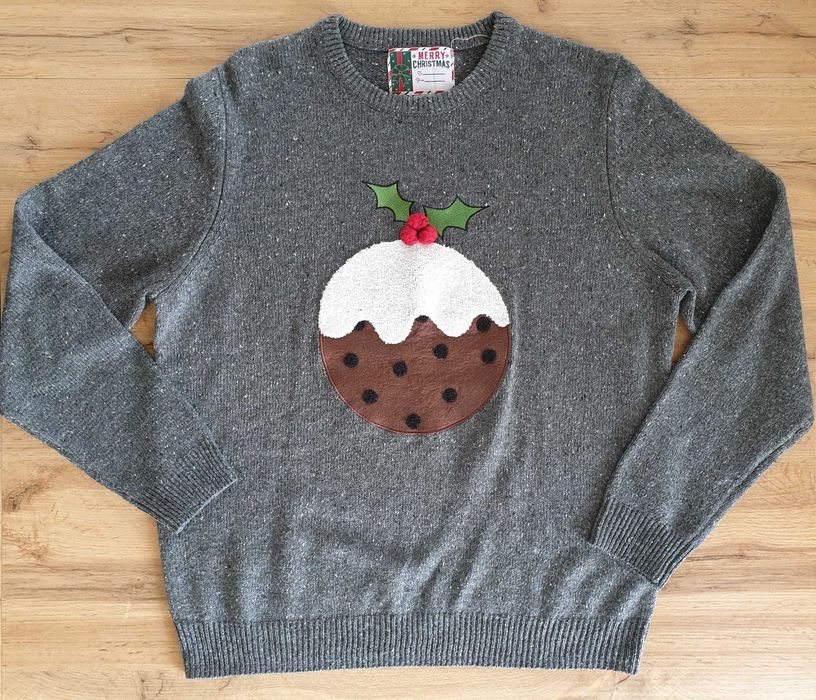 Sweterek, zimowy, świąteczny, 100% akryl, Cedar Wood State, rozmiar XL