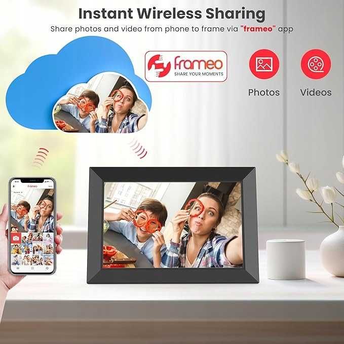 Cyfrowa ramka na zdjęcia FRAMEO Wi-Fi 10,1" ekran dotykowy 32GB
