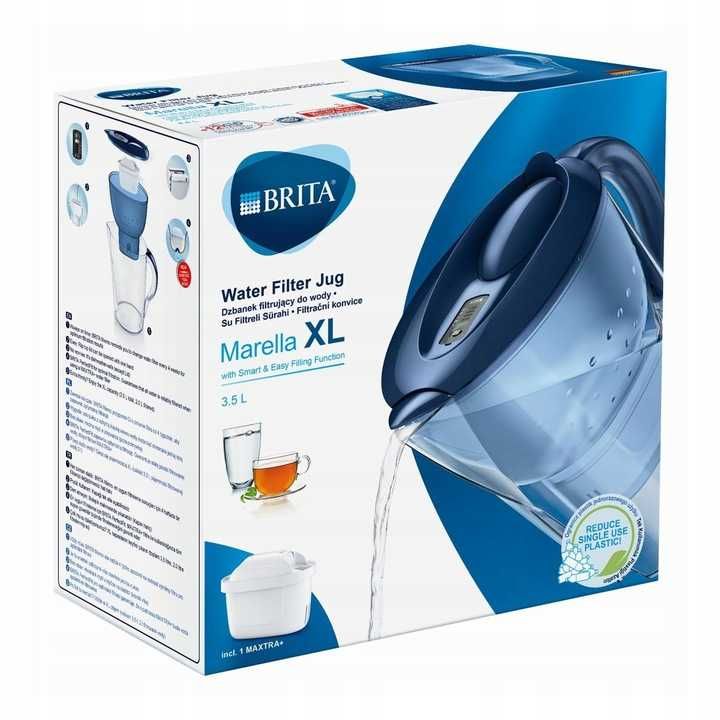 Dzbanek filtrujący Brita do wody Xl + 5 filtrów GRATIS