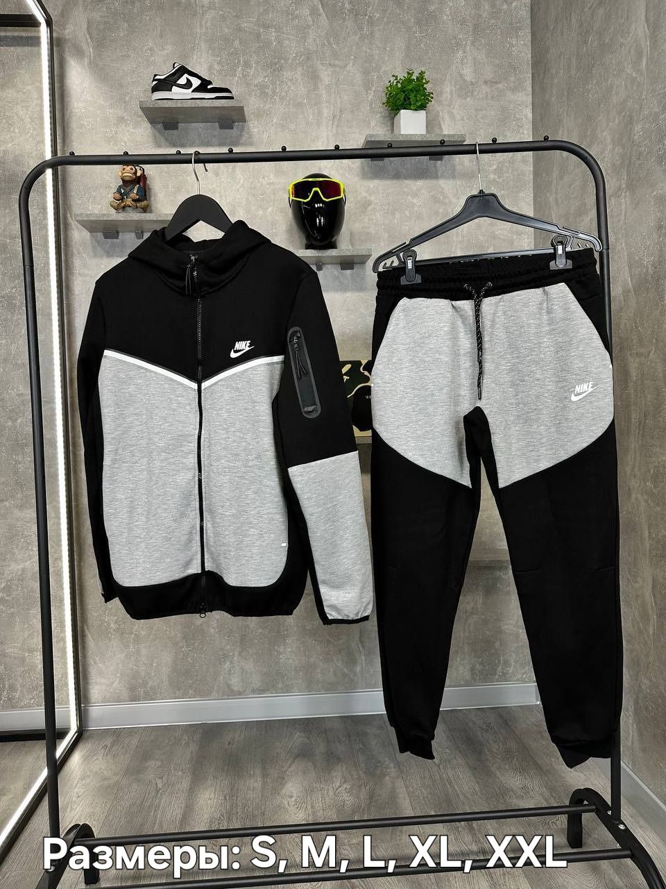 Спортивный костюм Nike Tech Fleece (zip hoodie tech swoosh)