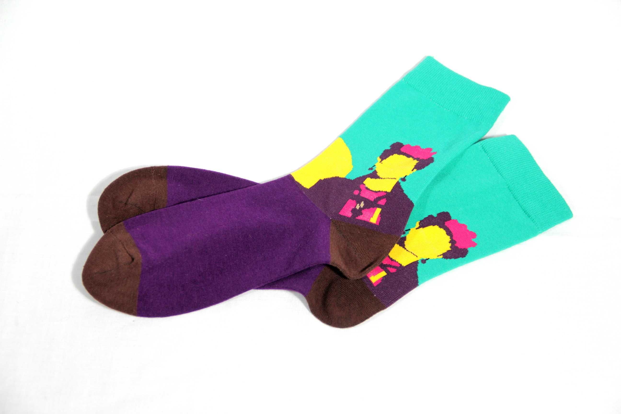 NOWE Skarpetki Frida Kahlo obrazy, śmieszne, crazy socks